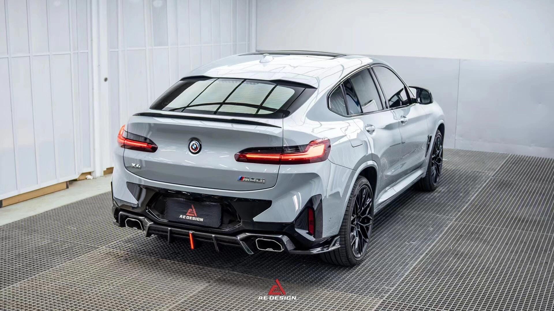 X4 Rear Lens Mod AE DESIGN - BMW X4 G02 LCI DRY CARBON FIBRE REAR DIFFUSER – Aero Carbon UK