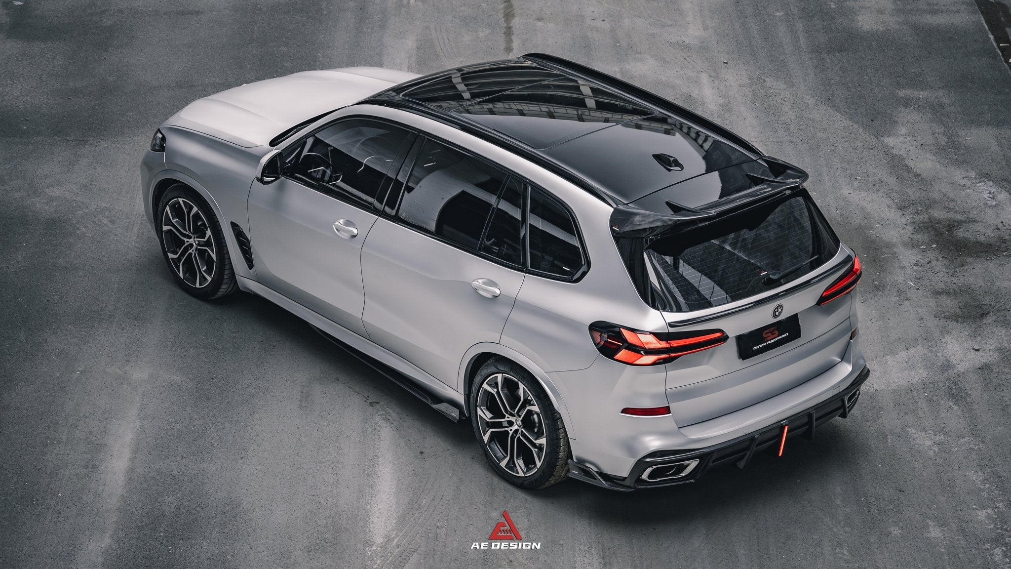 X5 M60 Rear AE DESIGN - BMW X5 G05 CARBON FIBRE ROOF SPOILER – Aero Carbon UK