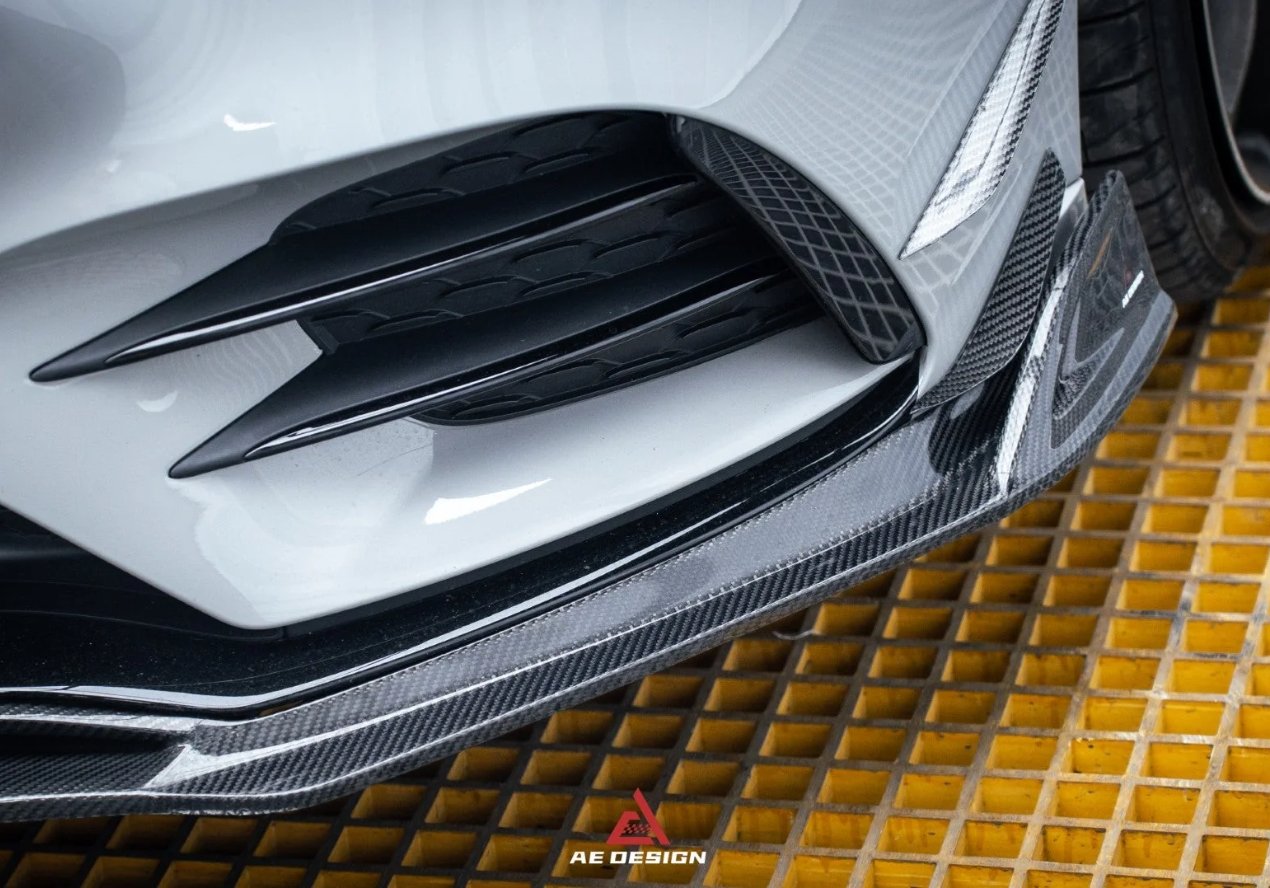 AERO DESIGN - MERCEDES BENZ A-CLASS W177 / A35 CARBON FIBRE FRONT CANARDS - Aero Carbon UK