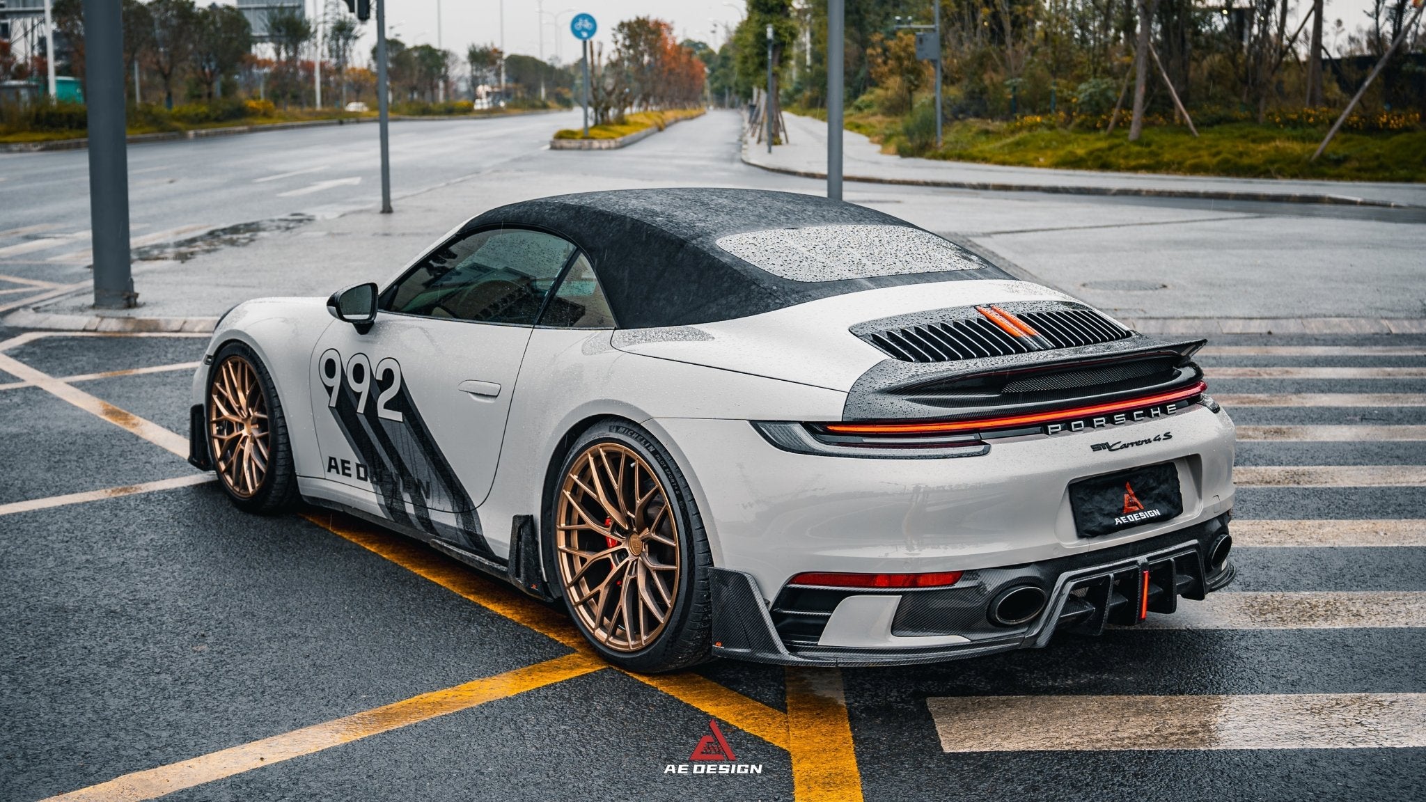 AERO DESIGN - PORSCHE 911 992 CARRERA/4/S/4S/GTS CARBON FIBRE SIDE SKIRTS - Aero Carbon UK