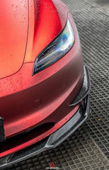 AERO DESIGN - TESLA MODEL 3 CARBON FIBRE FRONT LIP - Aero Carbon UK