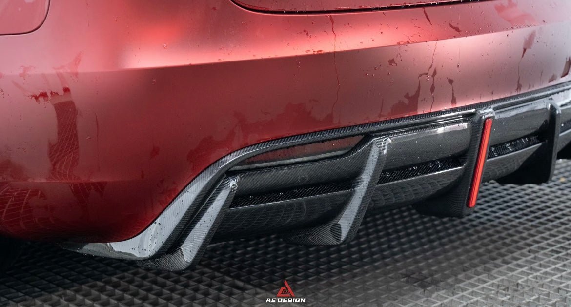 AERO DESIGN - TESLA MODEL 3 CARBON FIBRE REAR DIFFUSER - Aero Carbon UK