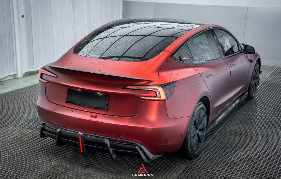 AERO DESIGN - TESLA MODEL 3 CARBON FIBRE REAR DIFFUSER - Aero Carbon UK