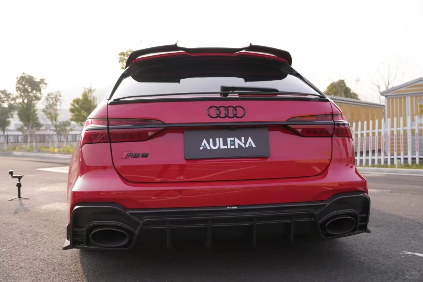 AULENA - AUDI RS6 C8 CARBON FIBER REAR ROOF SPOILER - Aero Carbon UK