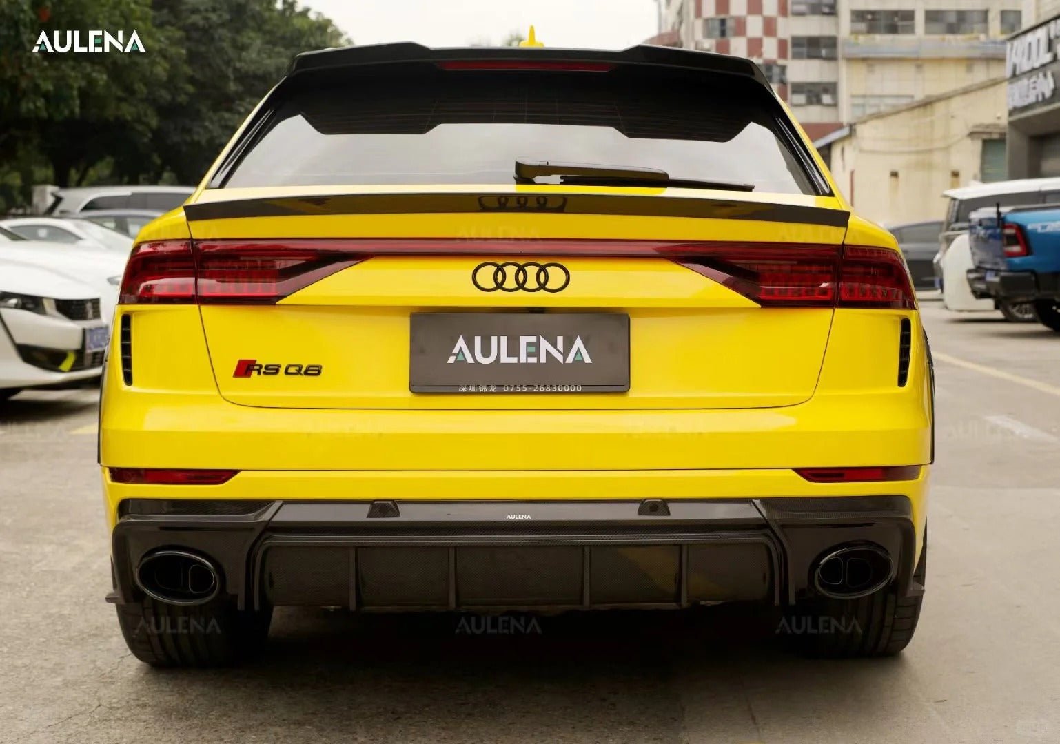 AULENA - AUDI RSQ8 DRY CARBON FIBRE REAR DIFFUSER - Aero Carbon UK