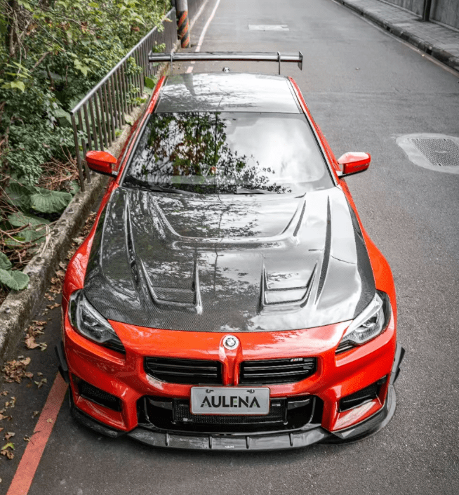AULENA - BMW M2 G87 DRY CARBON FIBRE FRONT HOOD BONNET - Aero Carbon UK