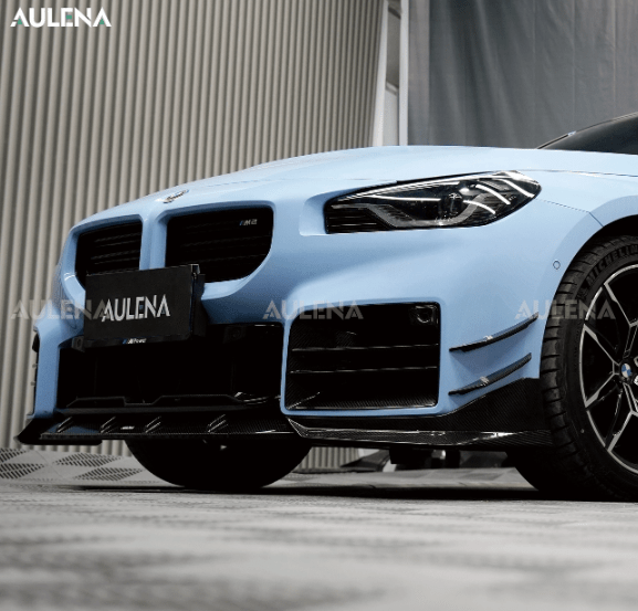 AULENA - BMW M2 G87 DRY CARBON FIBRE FRONT LIP SPLITTER - Aero Carbon UK