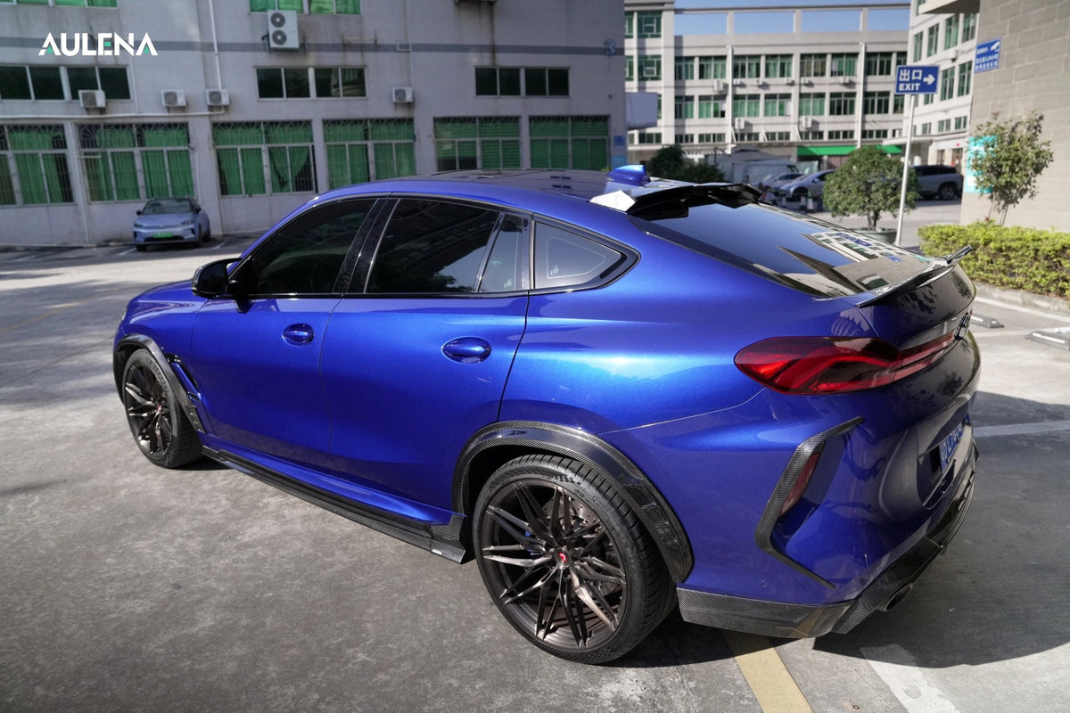 F96 Jet AULENA - BMW X6M F96 LCI DRY CARBON FIBRE REAR BUMPER CANARDS – Aero ...