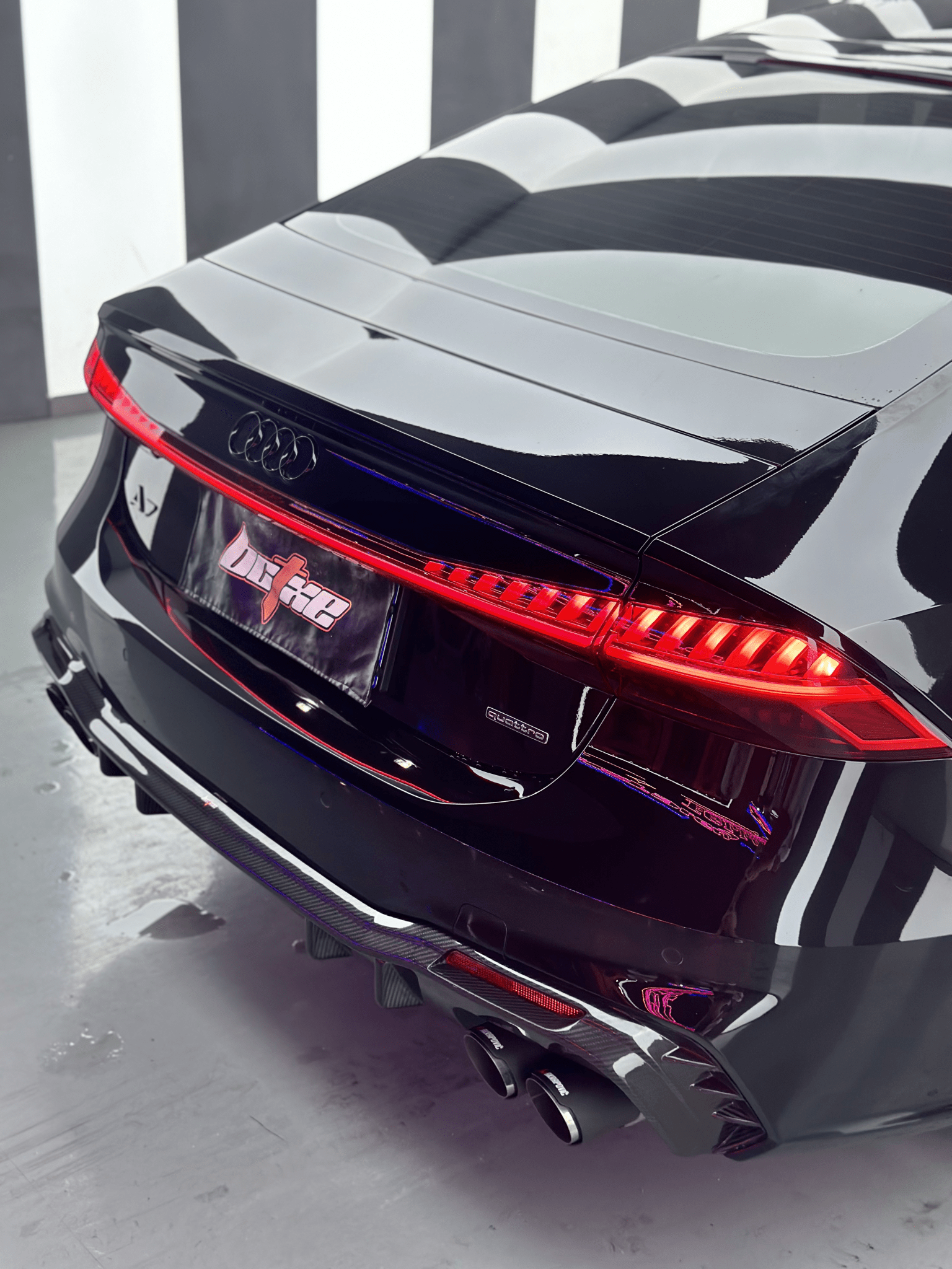 BCTXE - AUDI A7 C8 DRY CARBON REAR DIFFUSER - Aero Carbon UK