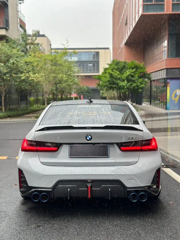 BCTXE - BMW 3 SERIES G20 LCI 23+ CARBON FIBRE LED REAR DIFFUSER