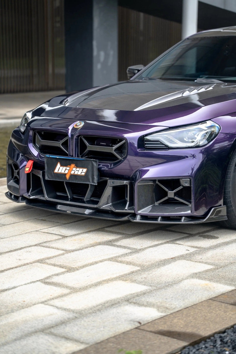 BCTXE - BMW M2 G87 DRY CARBON FIBRE FRONT LIP - Aero Carbon UK