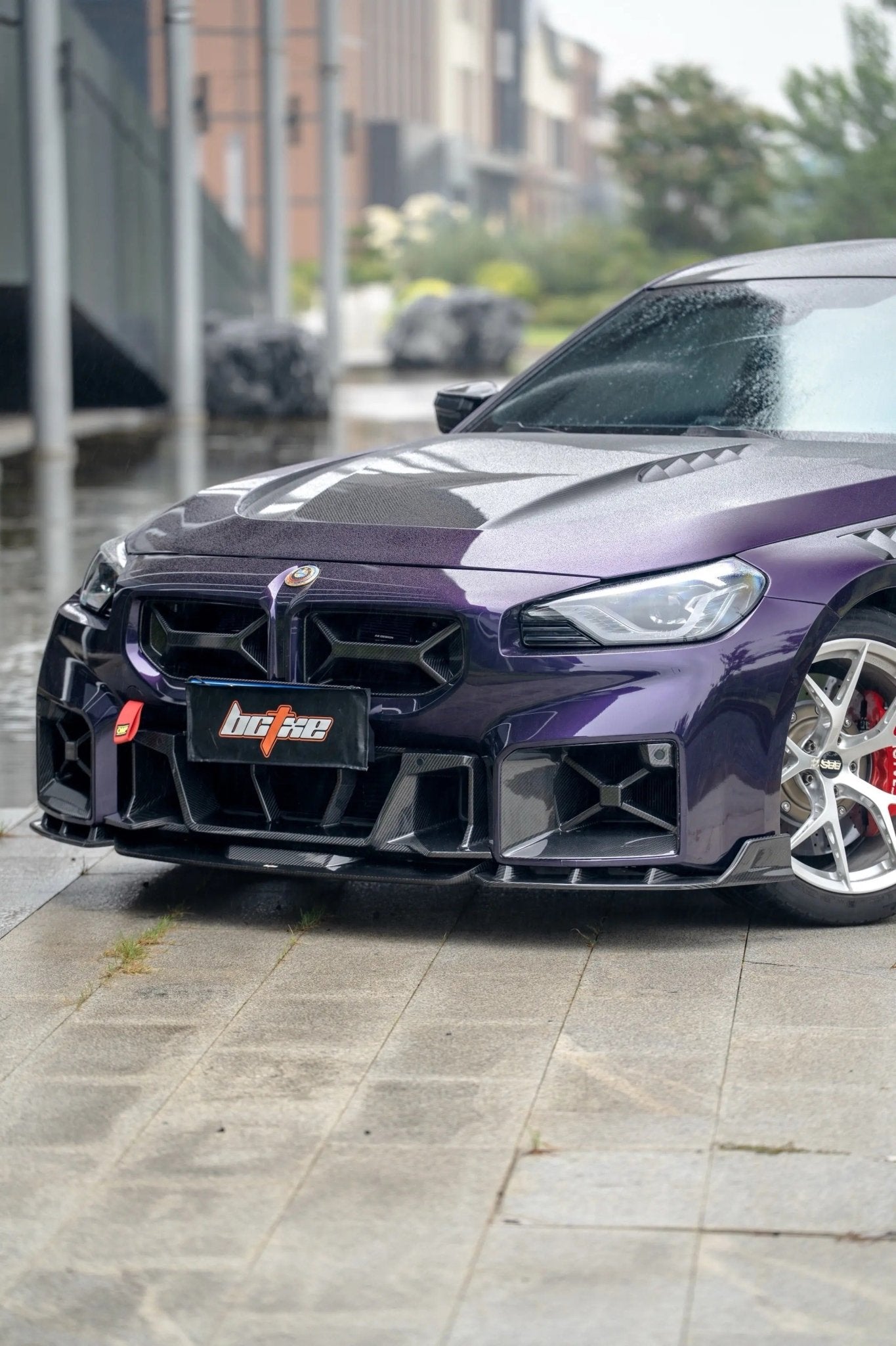 BCTXE - BMW M2 G87 DRY CARBON FIBRE FRONT LIP - Aero Carbon UK
