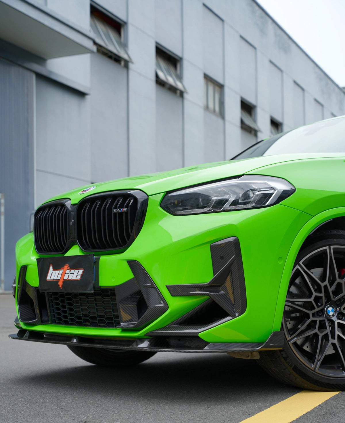 BCTXE - BMW X4M F98 LCI CARBON FIBRE FRONT LIP - Aero Carbon UK