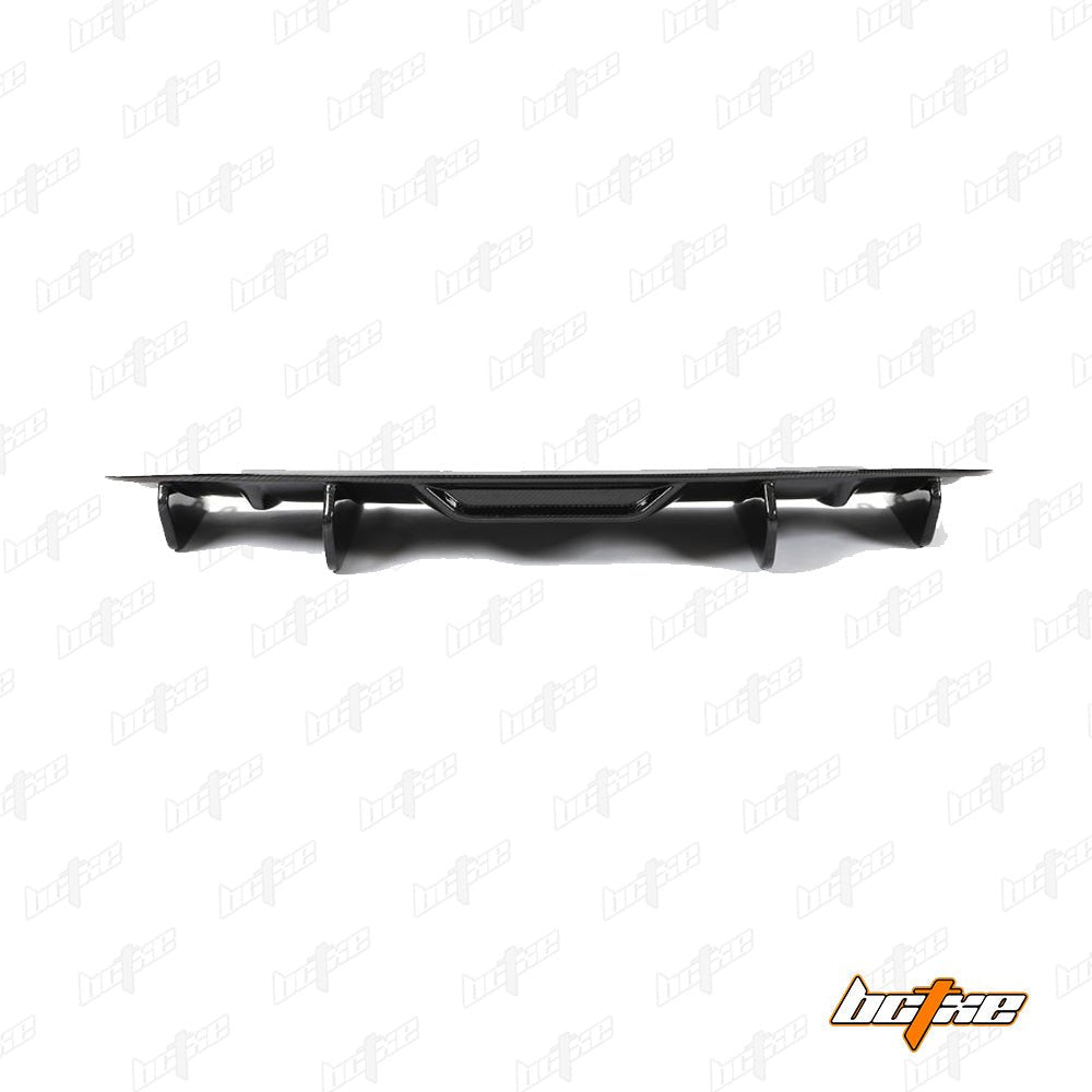 BCTXE - PORSCHE TAYCAN 9J1 / CROSS TURISMO BASE 4 4S GTS 2020+ DRY CARBON FIBRE REAR DIFFUSER - Aero Carbon UK