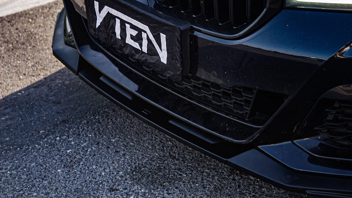 VTEN - BMW 5 SERIES G30 LCI PP GLOSS BLACK FRONT LIP - Aero Carbon UK
