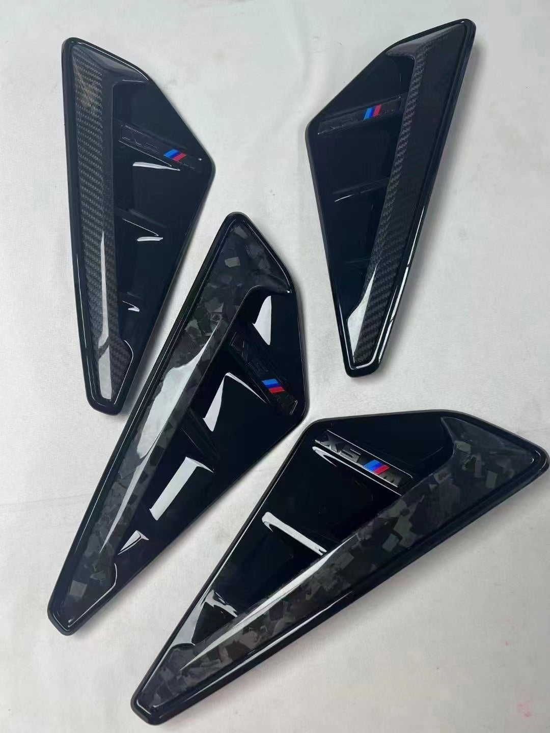 BMW - X5M F95 CARBON FIBRE SIDE FENDER / WING AIR VENT TRIM - Aero Carbon UK