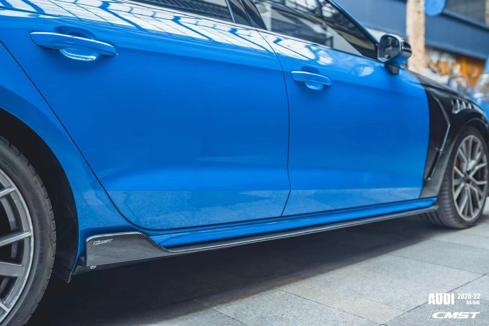 CMST - AUDI A4 / S4 B9 B9.5 CARBON FIBRE SIDE SKIRTS - Aero Carbon UK