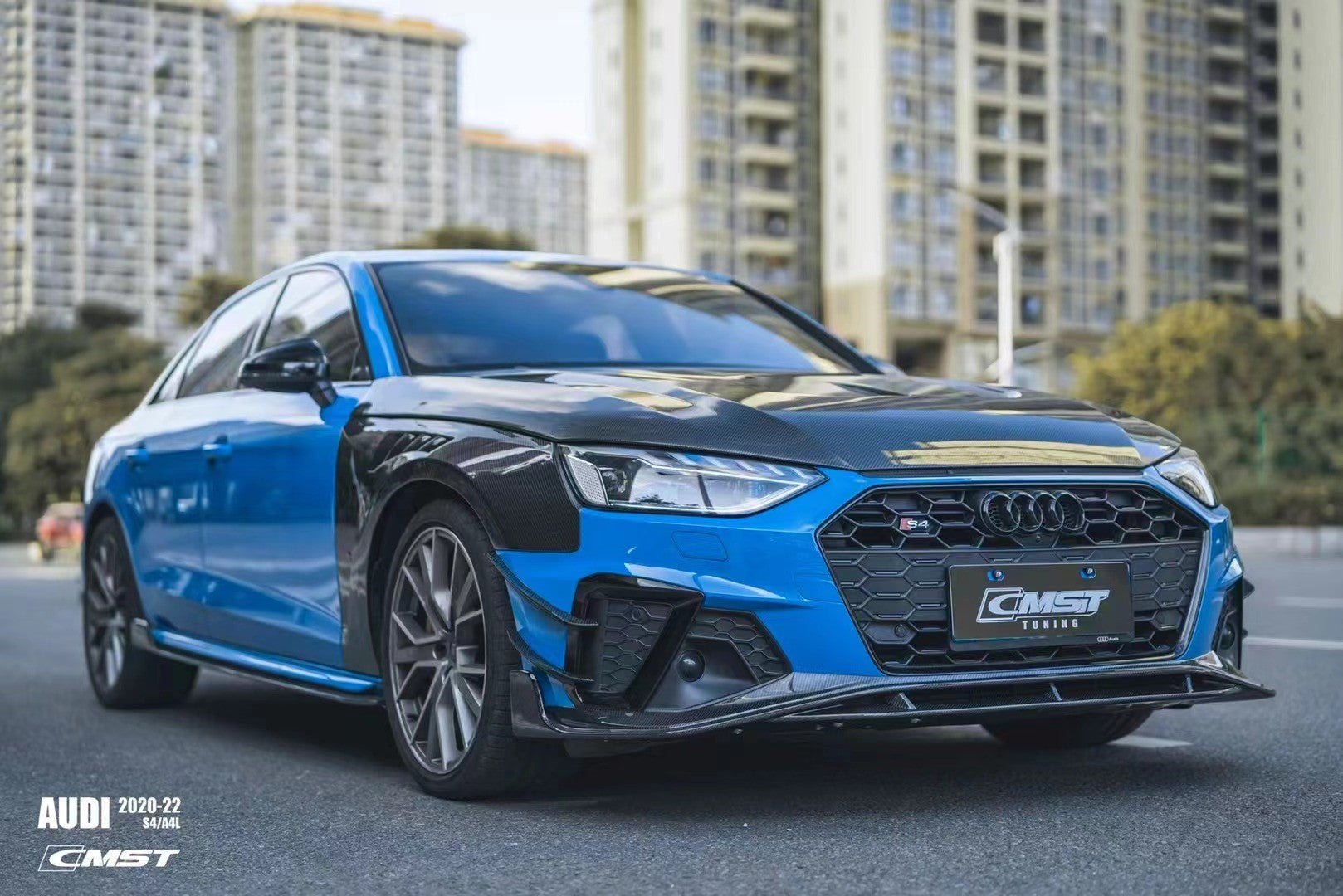 CMST - AUDI A4 / S4 B9 B9.5 CARBON FIBRE SIDE SKIRTS - Aero Carbon UK