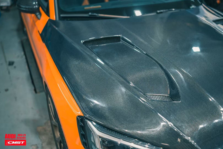 CMST - AUDI A5 S5 RS5 B9 B9.5 CARBON FIBRE BONNET HOOD V1 - Aero Carbon UK