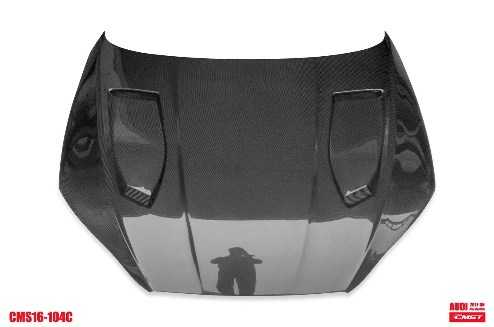 CMST - AUDI A5 S5 RS5 B9 B9.5 CARBON FIBRE BONNET HOOD V1 - Aero Carbon UK
