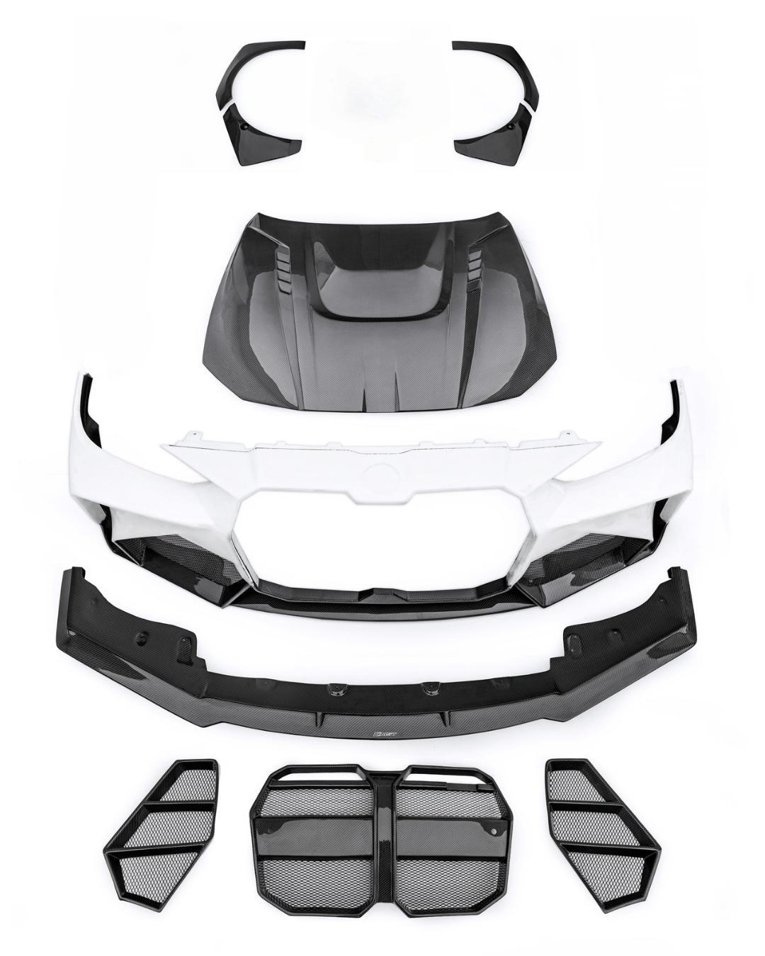 CMST - BMW 4 SERIES G22 FRP/ CARBON FIBER FRONT BUMPER AND HOOD BONNET CONVERSION UPGRADE KIT - Aero Carbon UK