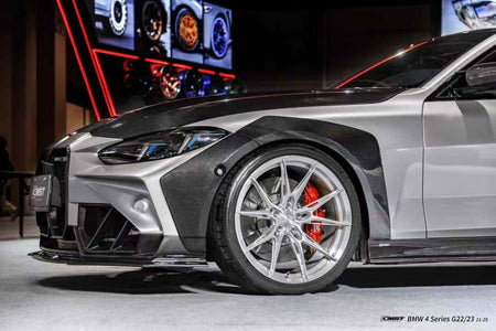 CMST - BMW 4 SERIES G22 FRP/ CARBON FIBER FRONT BUMPER AND HOOD BONNET CONVERSION UPGRADE KIT - Aero Carbon UK