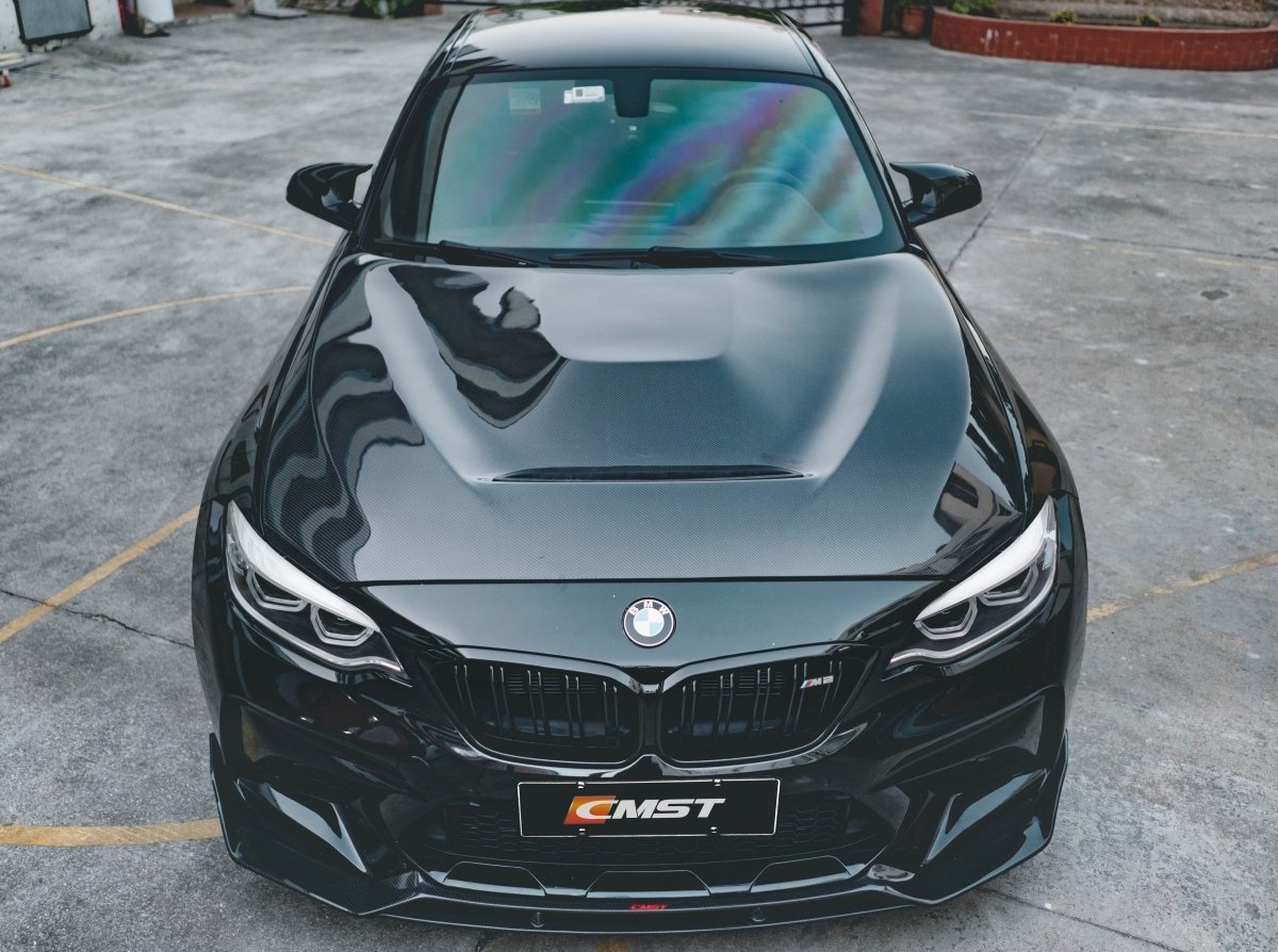 CMST - BMW M2 / M2C F87 CARBON FIBRE BONNET HOOD V2 - Aero Carbon UK