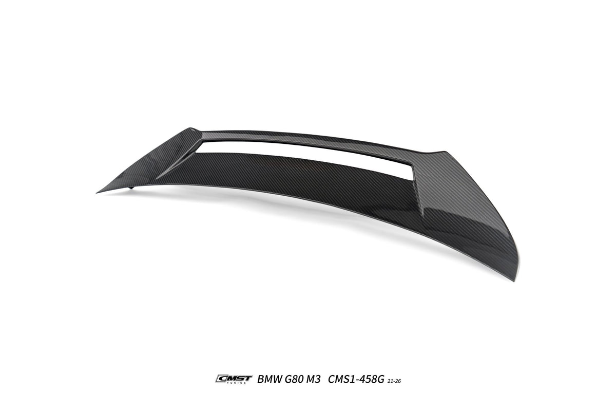 CMST - BMW M3 G80 DRY CARBON FIBER REAR BOOT TRUNK DUCKTAIL SPOILER - Aero Carbon UK