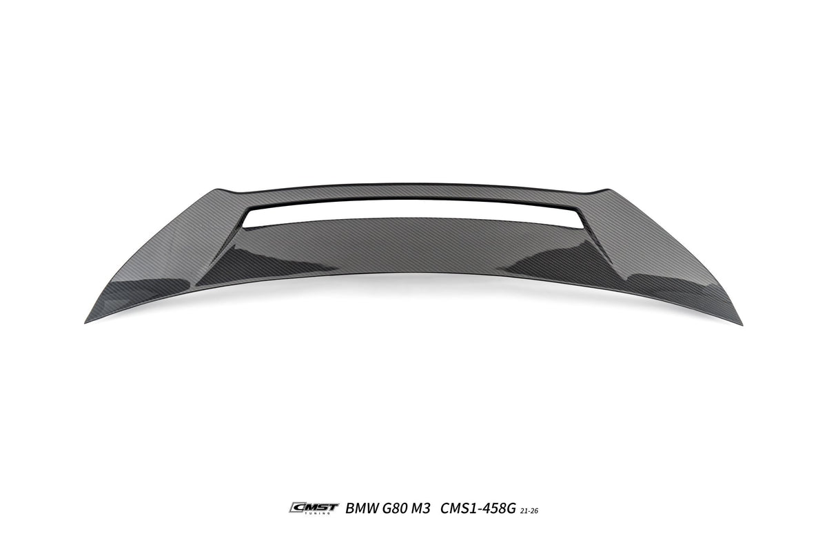 CMST - BMW M3 G80 DRY CARBON FIBER REAR BOOT TRUNK DUCKTAIL SPOILER - Aero Carbon UK