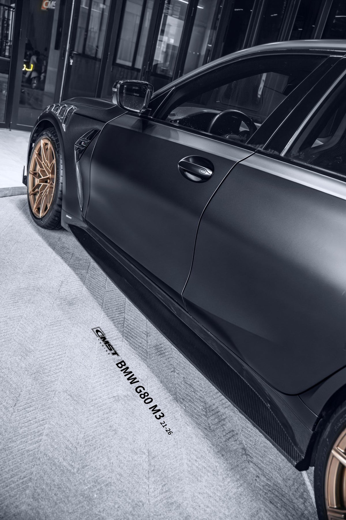 CMST - BMW M3 G80 DRY CARBON FIBER SIDE SKIRTS - Aero Carbon UK