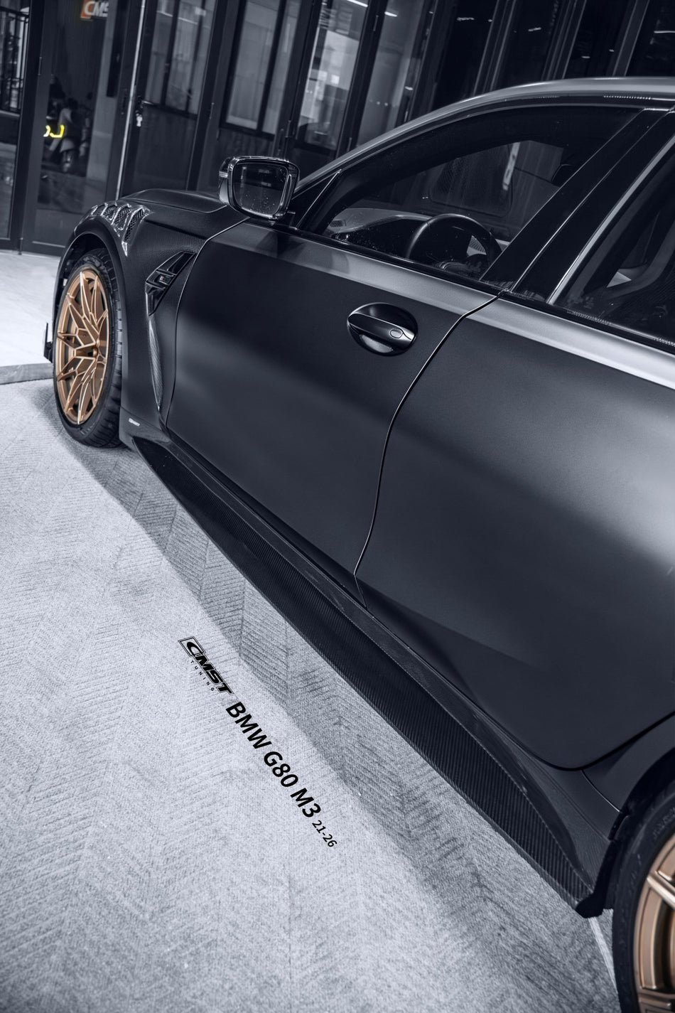 CMST - BMW M3 G80 DRY CARBON FIBER SIDE SKIRTS - Aero Carbon UK