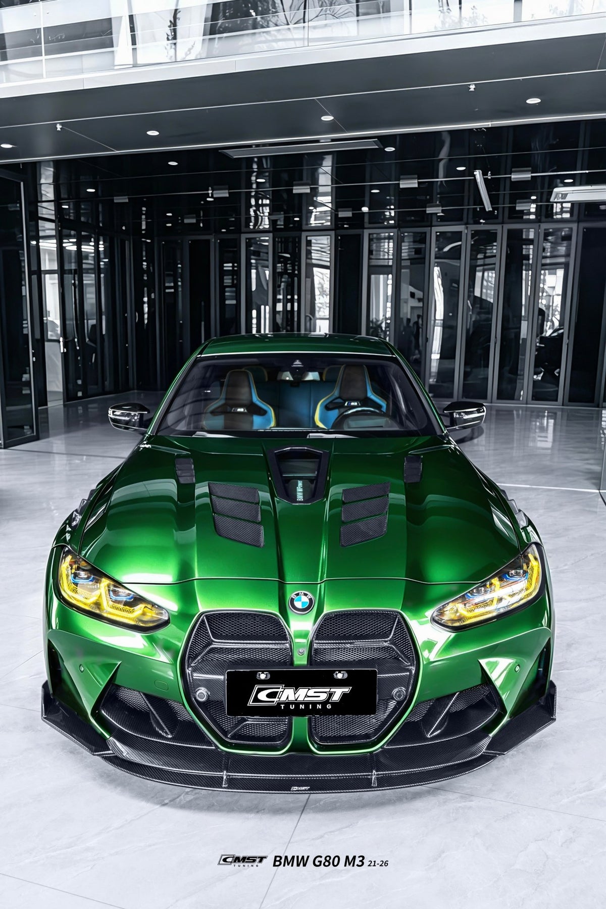 CMST - BMW M3 G80 /M4 G82 DRY CARBON FIBER FRONT LIP V3 - Aero Carbon UK
