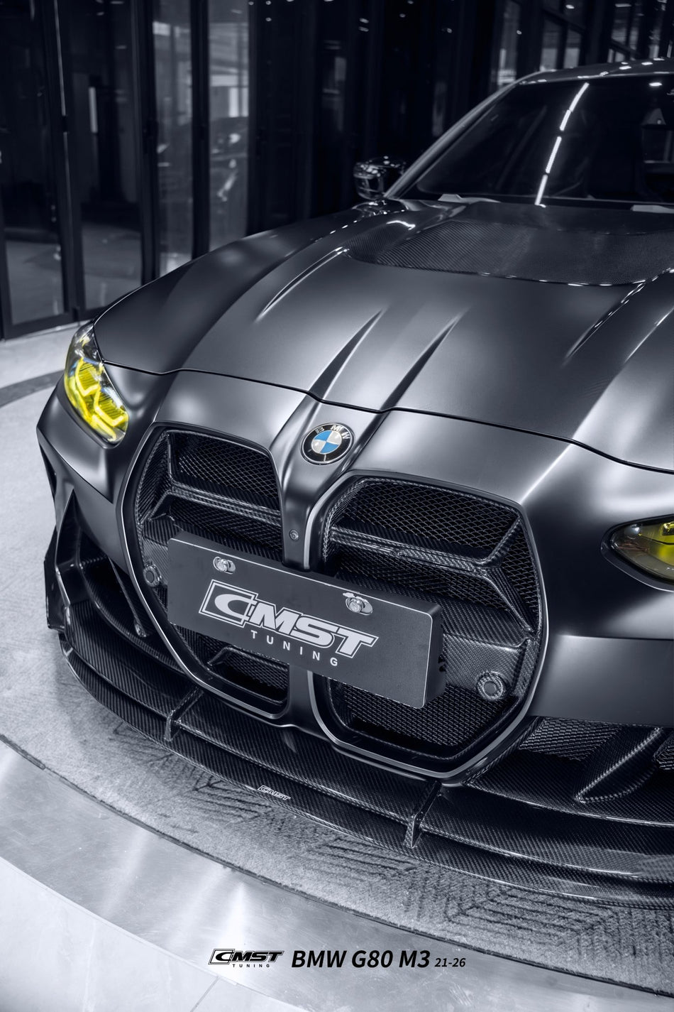 CMST - BMW M3 G80 /M4 G82 DRY CARBON FIBER FRONT LIP V3 - Aero Carbon UK