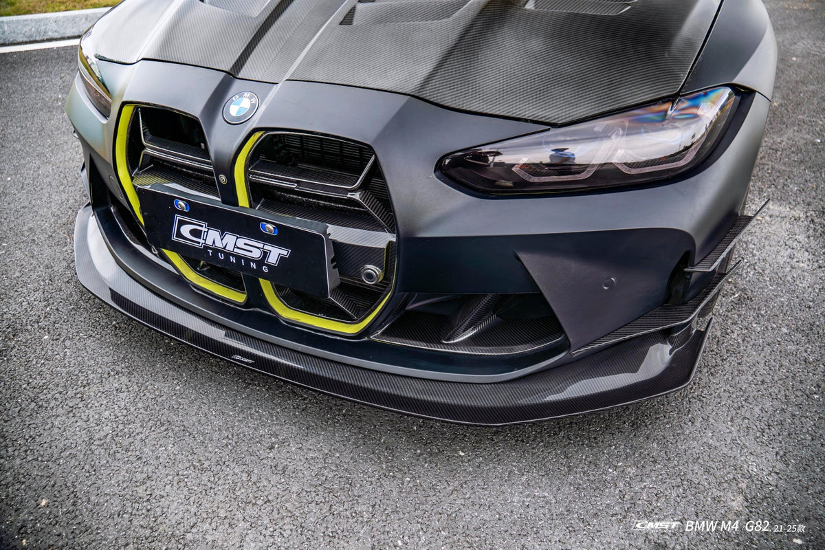 CMST - BMW M4 G82 DRY CARBON FIBER FRONT LIP V2 - Aero Carbon UK