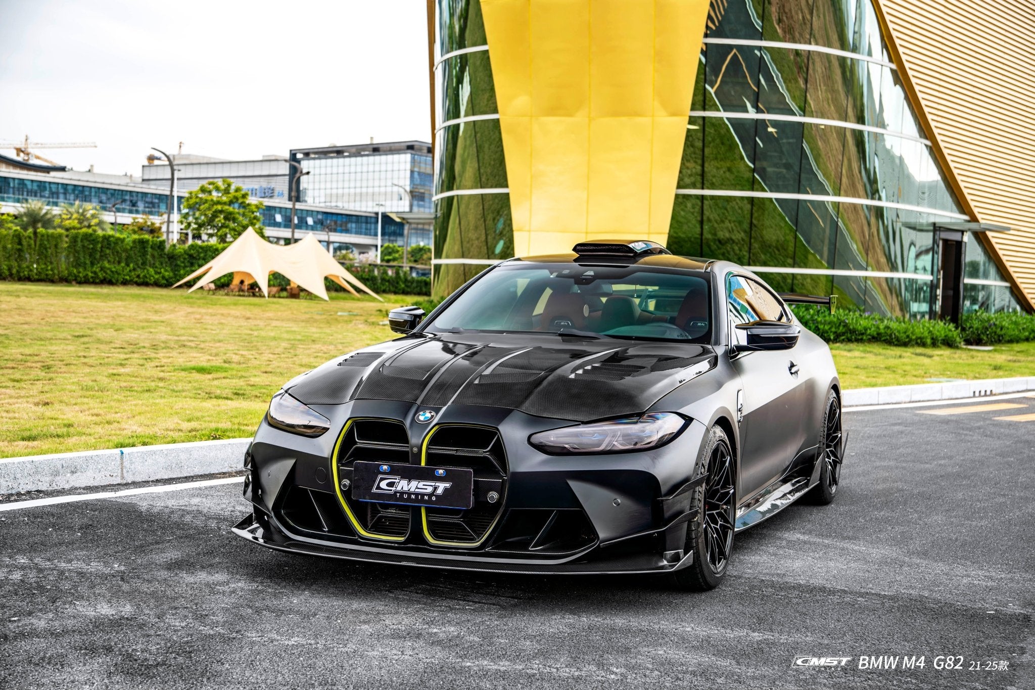 CMST - BMW M4 G82 DRY CARBON FIBER FRONT LIP V2 - Aero Carbon UK