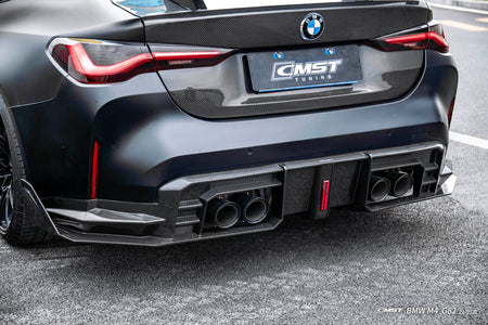 CMST - BMW M4 G82 DRY CARBON FIBER REAR LED DIFFUSER V2 - Aero Carbon UK
