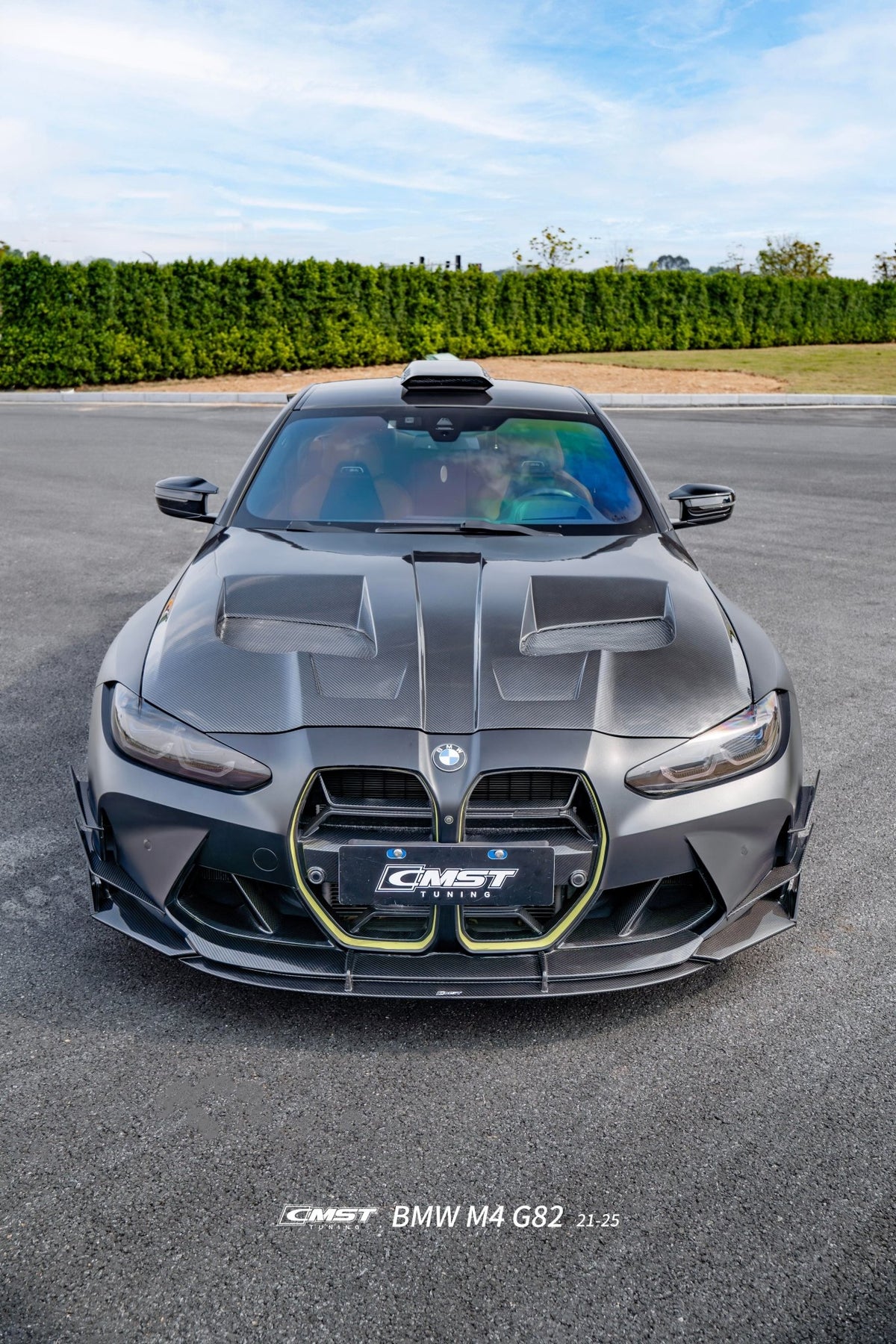 CMST - BMW M4 G82 DRY CARBON FIBER ROOF SCOOP - Aero Carbon UK
