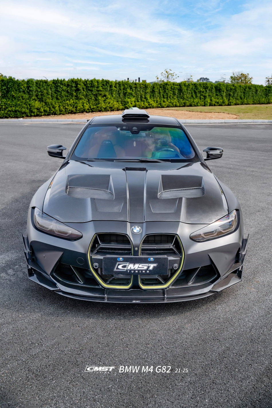 CMST - BMW M4 G82 DRY CARBON FIBER ROOF SCOOP - Aero Carbon UK