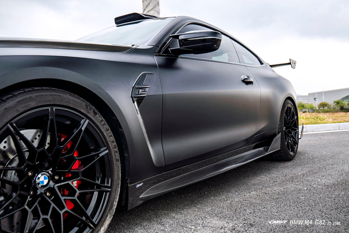 CMST - BMW M4 G82 DRY CARBON FIBER SIDE SKIRTS V2 - Aero Carbon UK