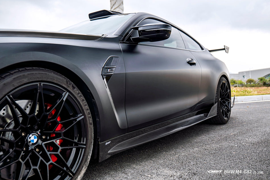 CMST - BMW M4 G82 DRY CARBON FIBER SIDE SKIRTS V2 - Aero Carbon UK