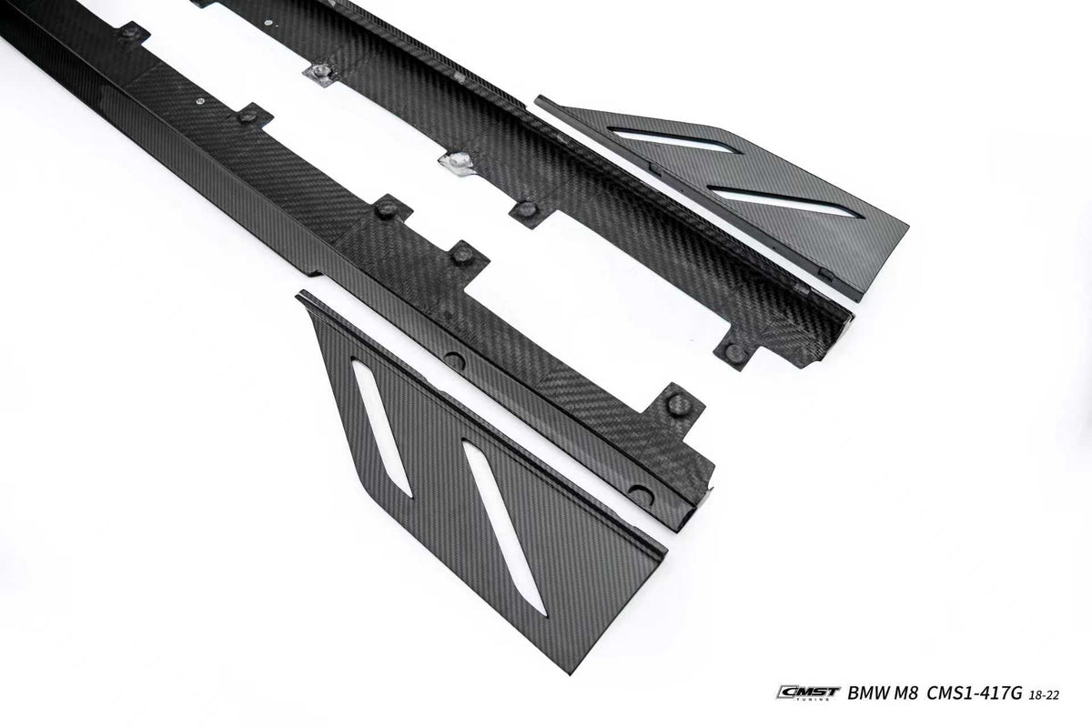 CMST - BMW M8 F92 DRY CARBON FIBER SIDE SKIRTS - Aero Carbon UK