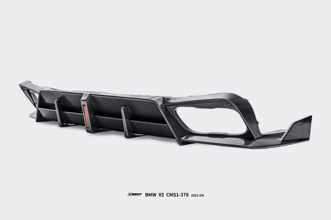 CMST - BMW X5 G05 LCI DRY CARBON FIBRE LED REAR DIFFUSER - Aero Carbon UK