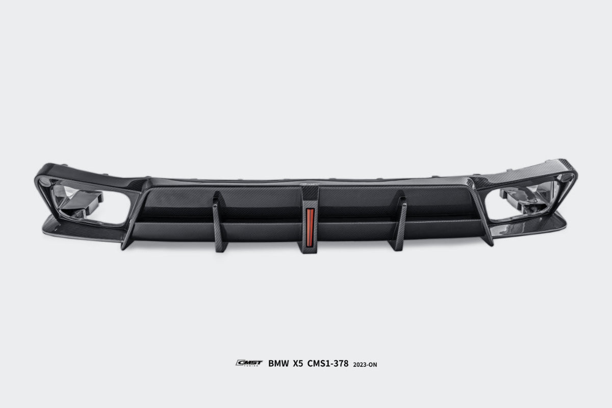 CMST - BMW X5 G05 LCI DRY CARBON FIBRE LED REAR DIFFUSER - Aero Carbon UK