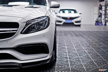 CMST Carbon Fiber Front Lip for Mercedes Benz C63 C63S AMG Sedan & Coupe 2015-ON - Aero Carbon UK