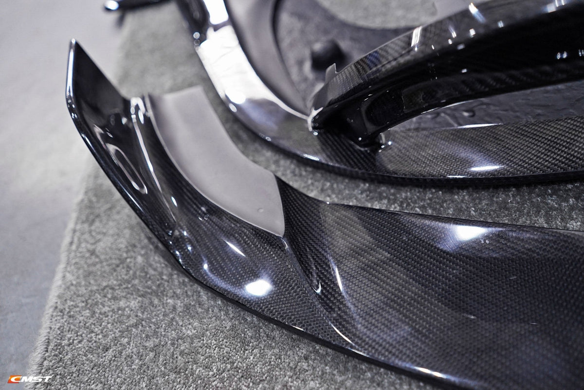 CMST Carbon Fiber Front Lip for Mercedes Benz C63 C63S AMG Sedan & Coupe 2015-ON - Aero Carbon UK
