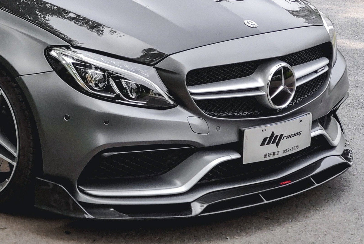 CMST Carbon Fiber Front Lip for Mercedes Benz C63 C63S AMG Sedan & Coupe 2015-ON - Aero Carbon UK