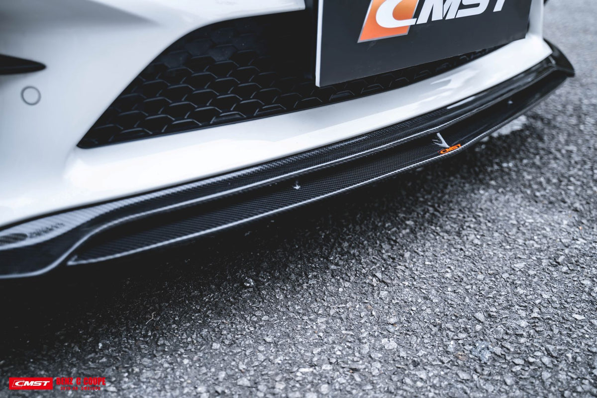 CMST Carbon Fiber Front Lip Splitter for Mercedes Benz C Coupe W205(2019-ON) - Aero Carbon UK
