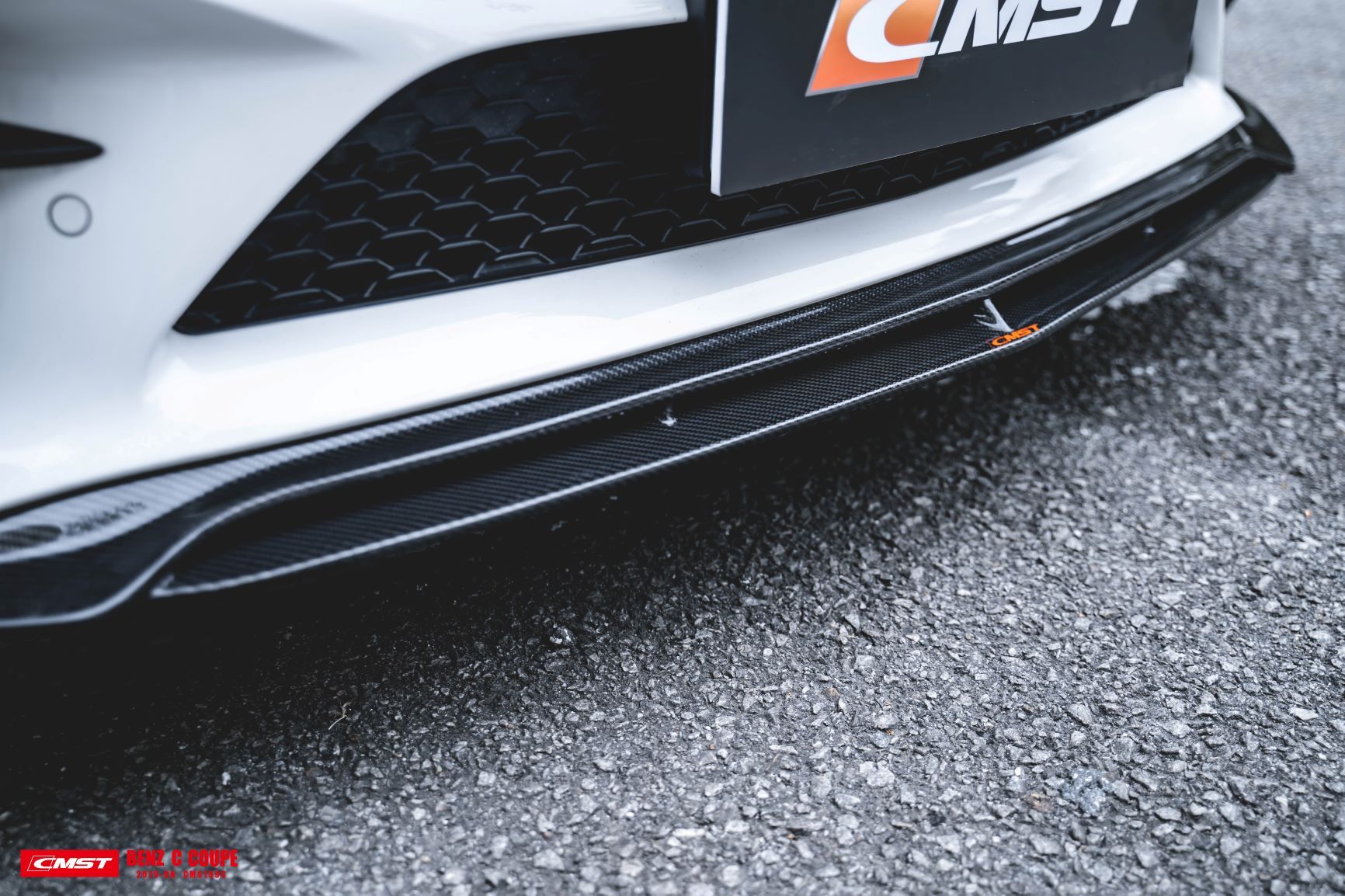 CMST Carbon Fiber Front Lip Splitter for Mercedes Benz C Coupe W205(2019-ON) - Aero Carbon UK