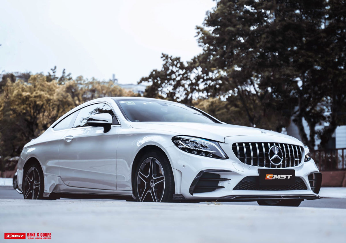 CMST Carbon Fiber Front Lip Splitter for Mercedes Benz C Coupe W205(2019-ON) - Aero Carbon UK