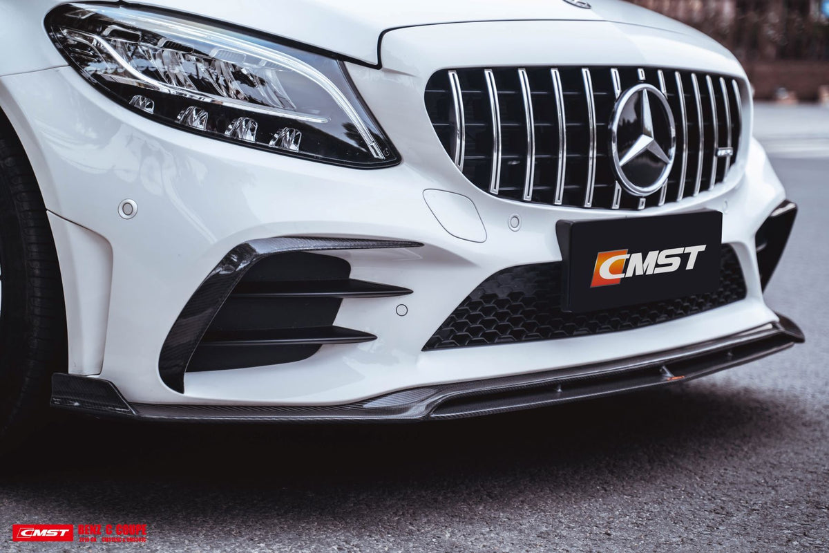 CMST Carbon Fiber Front Lip Splitter for Mercedes Benz C Coupe W205(2019-ON) - Aero Carbon UK